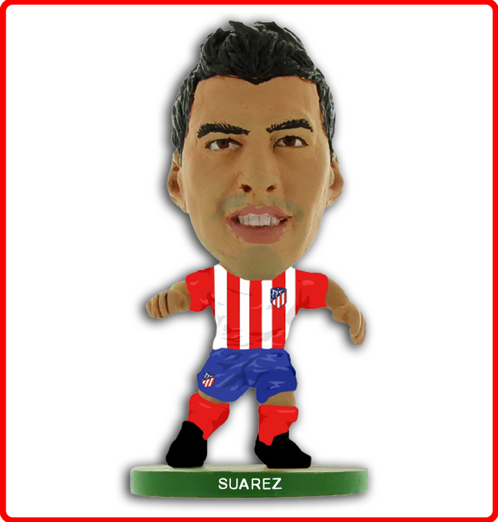 Soccerstarz - Atletico Madrid  - Luis Suarez - Home Kit