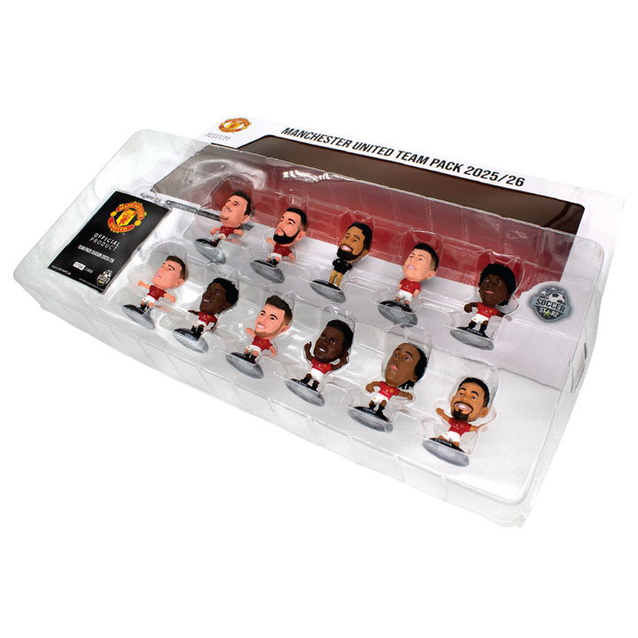 SoccerStarz - Man Utd 11 figure Team Pack (2025/26 Version Classic Kit) /Figures