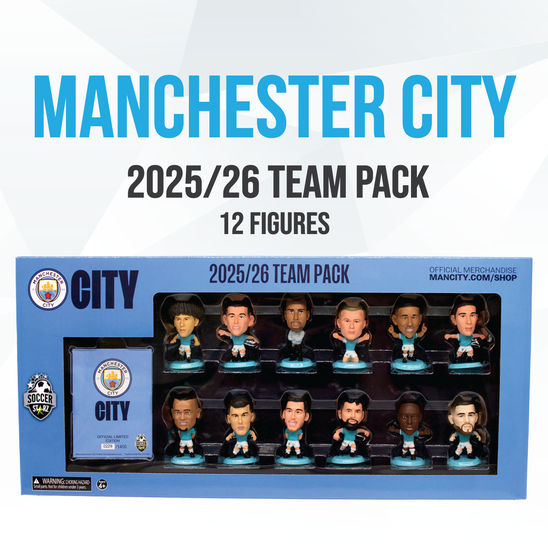 Manchester City FC SoccerStarz Season 25-26 Team Pack
