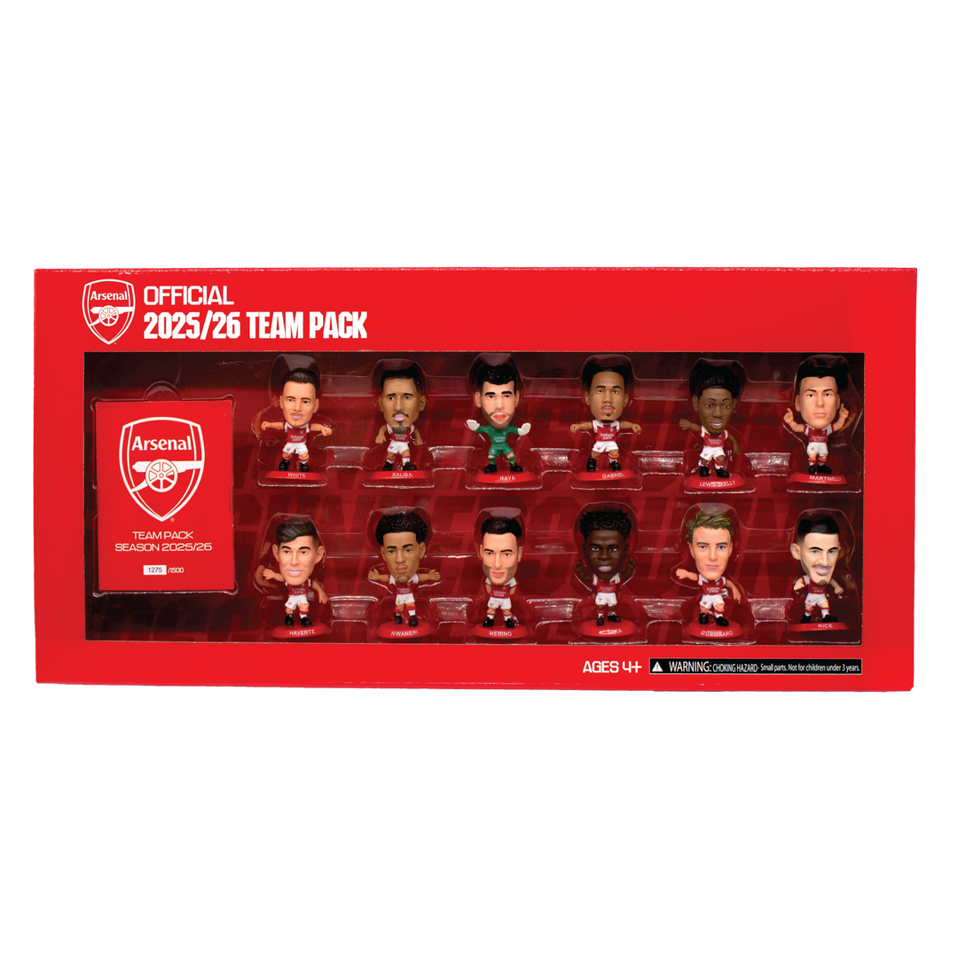 SoccerStarz - Arsenal 12 figure Team Pack (2025/26 Version Classic Kit) /Figures