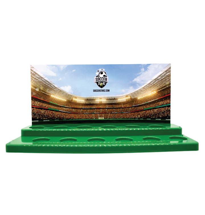 Soccerstarz - Stand for 12 SoccerStarz Figures (Generic Green) /Figures