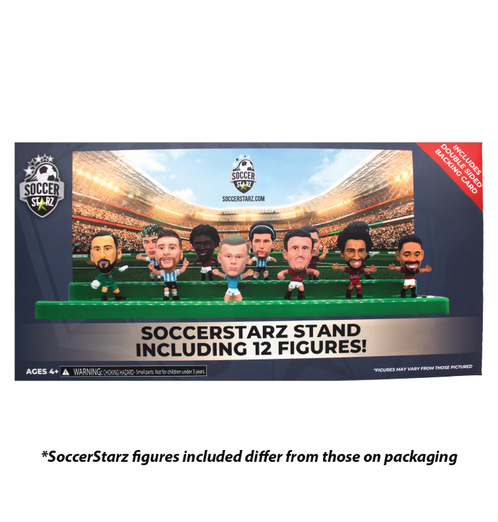 Soccerstarz - Stand for 12 SoccerStarz Figures (Green) and 12 SoccerStarz Figures (SET B)