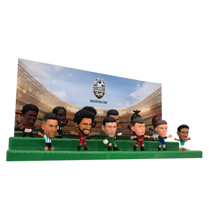 Soccerstarz - Stand for 12 SoccerStarz Figures (Green) and 12 SoccerStarz Figures (SET B)