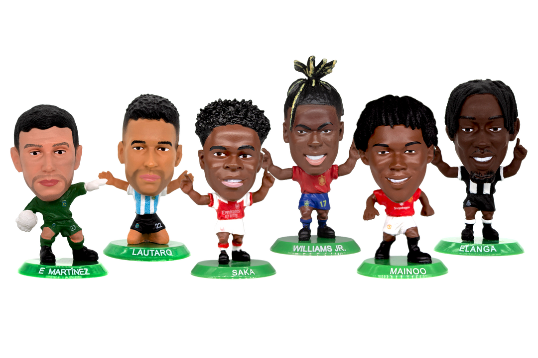 Soccerstarz - Stand for 12 SoccerStarz Figures (Generic Green) and 12 SoccerStarz Figures (SET B)