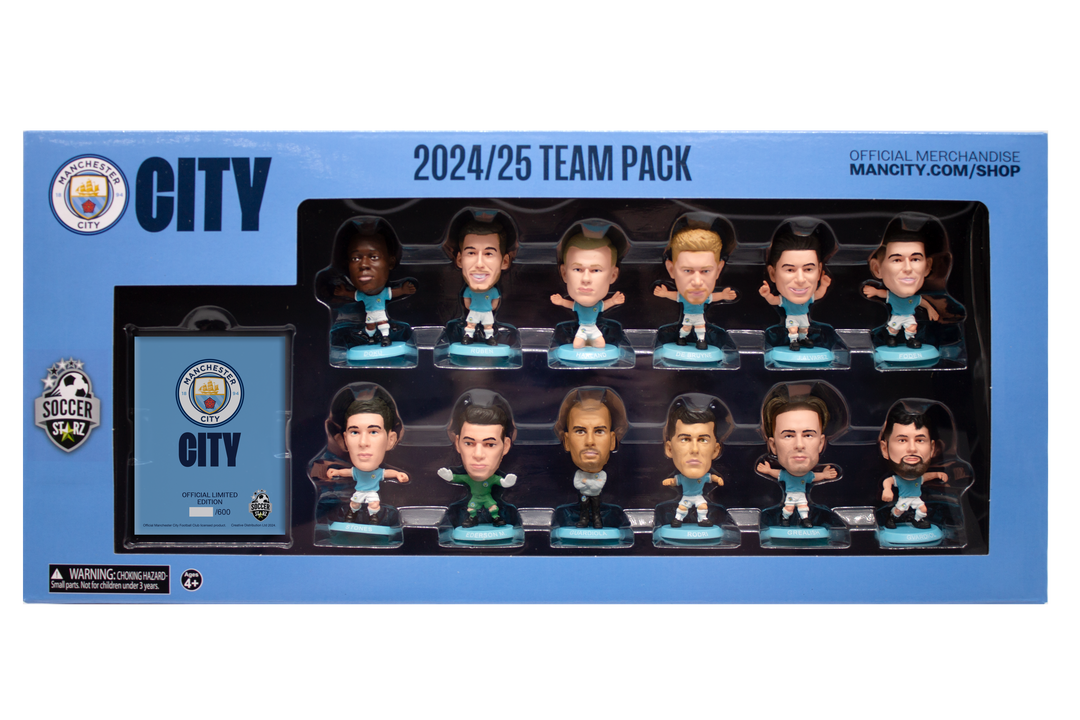 Soccerstarz - Man City Team Pack 12 figure (2024/25 Version Classic Kit) /Figures