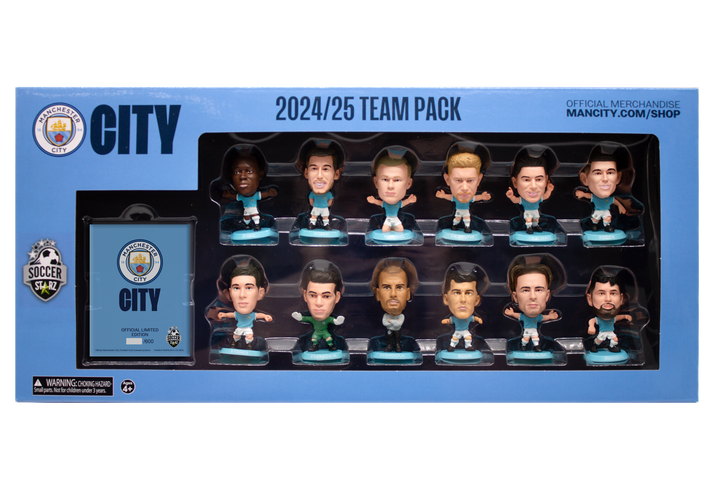 Soccerstarz - Man City Team Pack 12 figure (2024/25 Version Classic Kit) /Figures