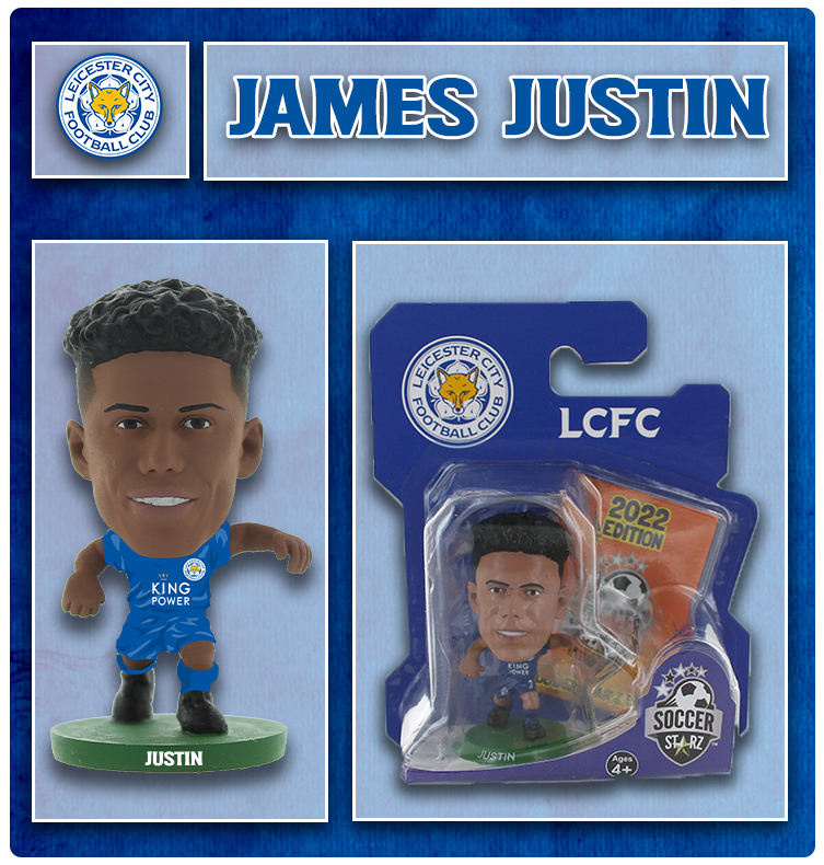 Soccerstarz - Leicester City - James Justin - Home Kit