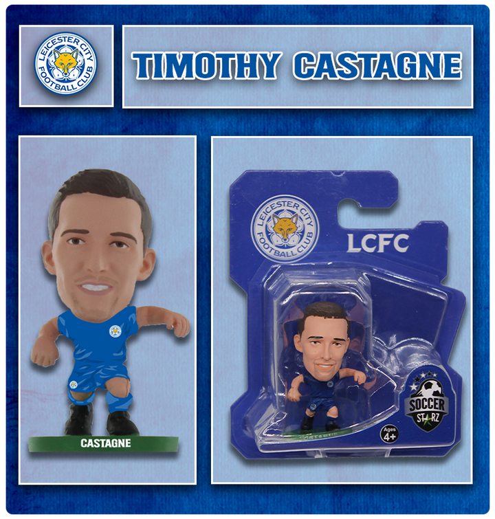 Soccerstarz - Leicester City - Timothy Castagne - Home Kit (New Classic)