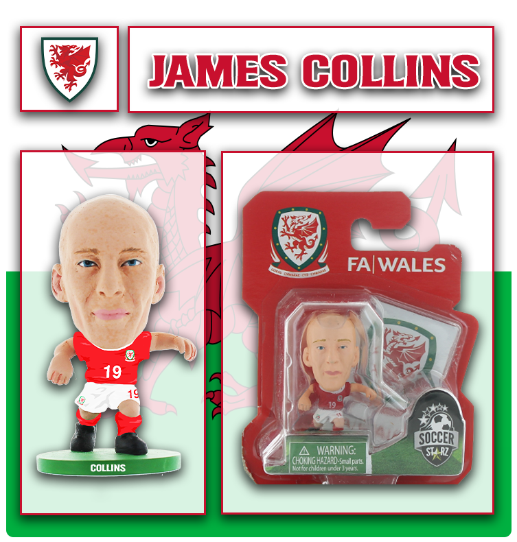 Soccerstarz - Wales - James Collins - Home Kit