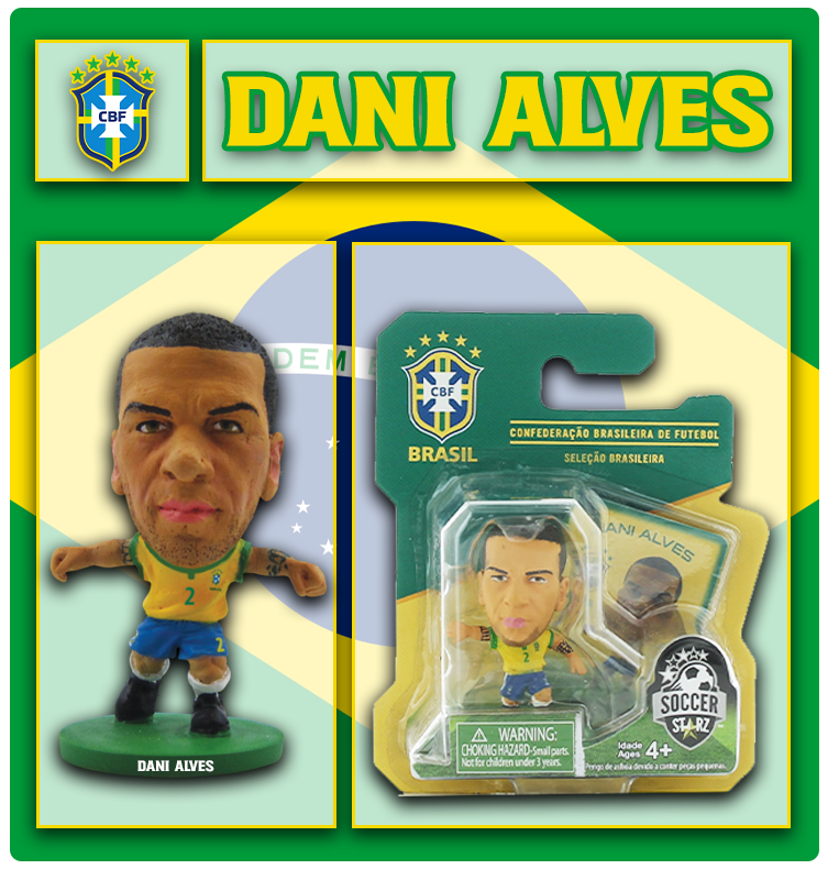 Soccerstarz - Brazil - Dani Alves - Home Kit