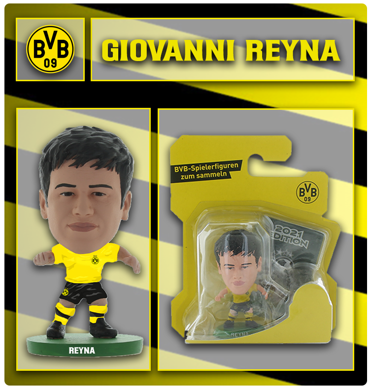 Soccerstarz - Borussia Dortmund - Giovanni Reyna - Home Kit
