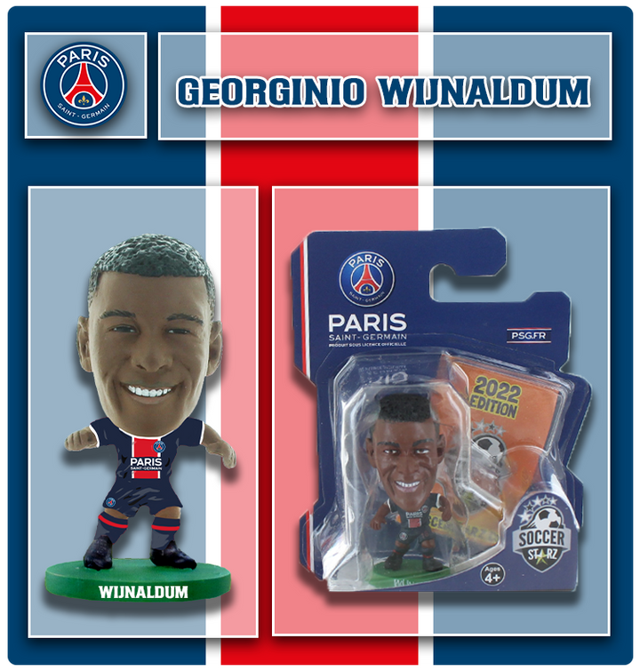 Soccerstarz - Paris St Germain - Georginio Wijnaldum - Home Kit (Classic Kit)