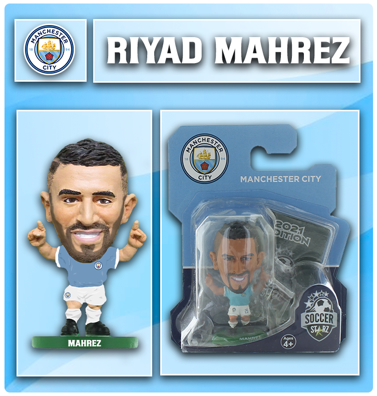 Soccerstarz - Manchester City - Riyad Mahrez - Home Kit