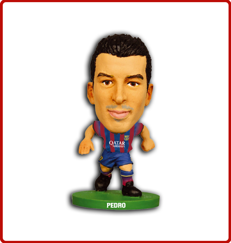 SoccerStarz Chelsea FC - Figura Di Pedro (Home Kit 2017) - Miniatura Ufficiale Da Collezione