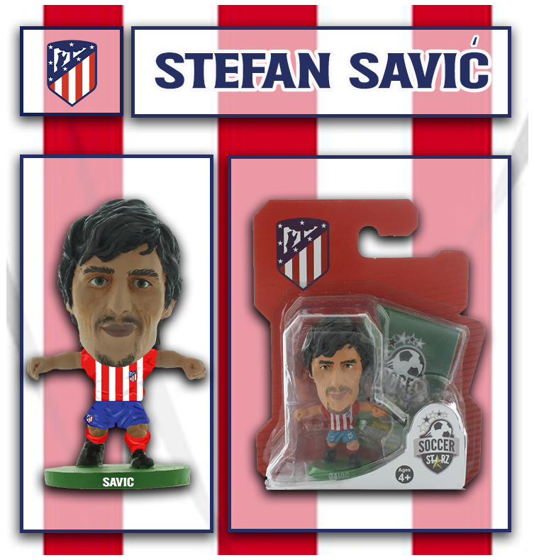 Soccerstarz - Atletico Madrid - Stefan Savic - Home Kit
